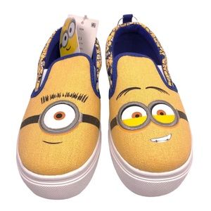 Minions Canvas Slip On Shoes Sneakers Kids Unisex Boys Girls 13